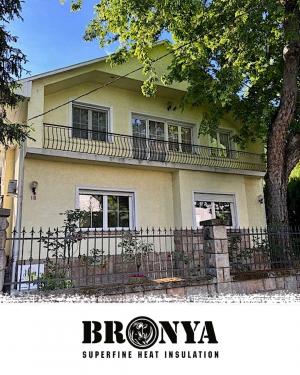 Homlokzati hőszigetelés – Bronya Facade bevonattal